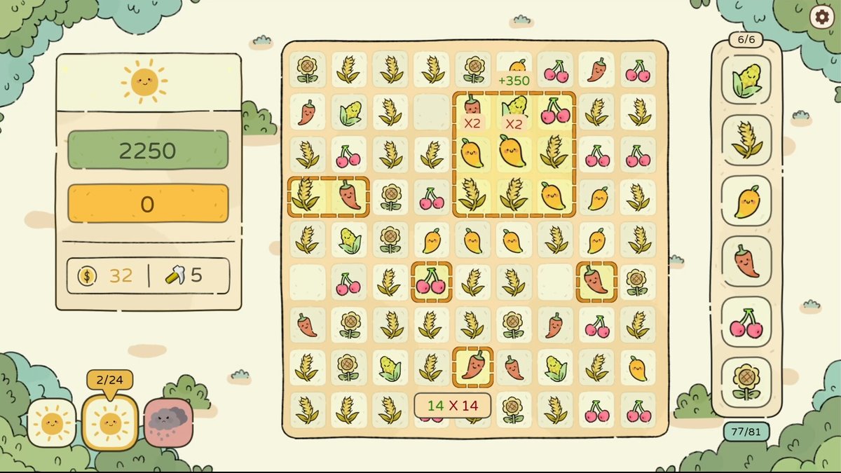4GamerNews's tweet photo. Balatroインスパイアのデッキ構築型ローグライク「めぐりの花園」，Steamで発売。植物同士のシナジーを生かし，爆発的なスコアを狙っていこう
https://t.co/GPHTAByIHm

プレイヤーは花や薬草，ときには魔法植物を庭に配置し，それらが持つ固有の効果を組み合わせてコンボを発生させられる https://t.co/CE1ZWs7F0o