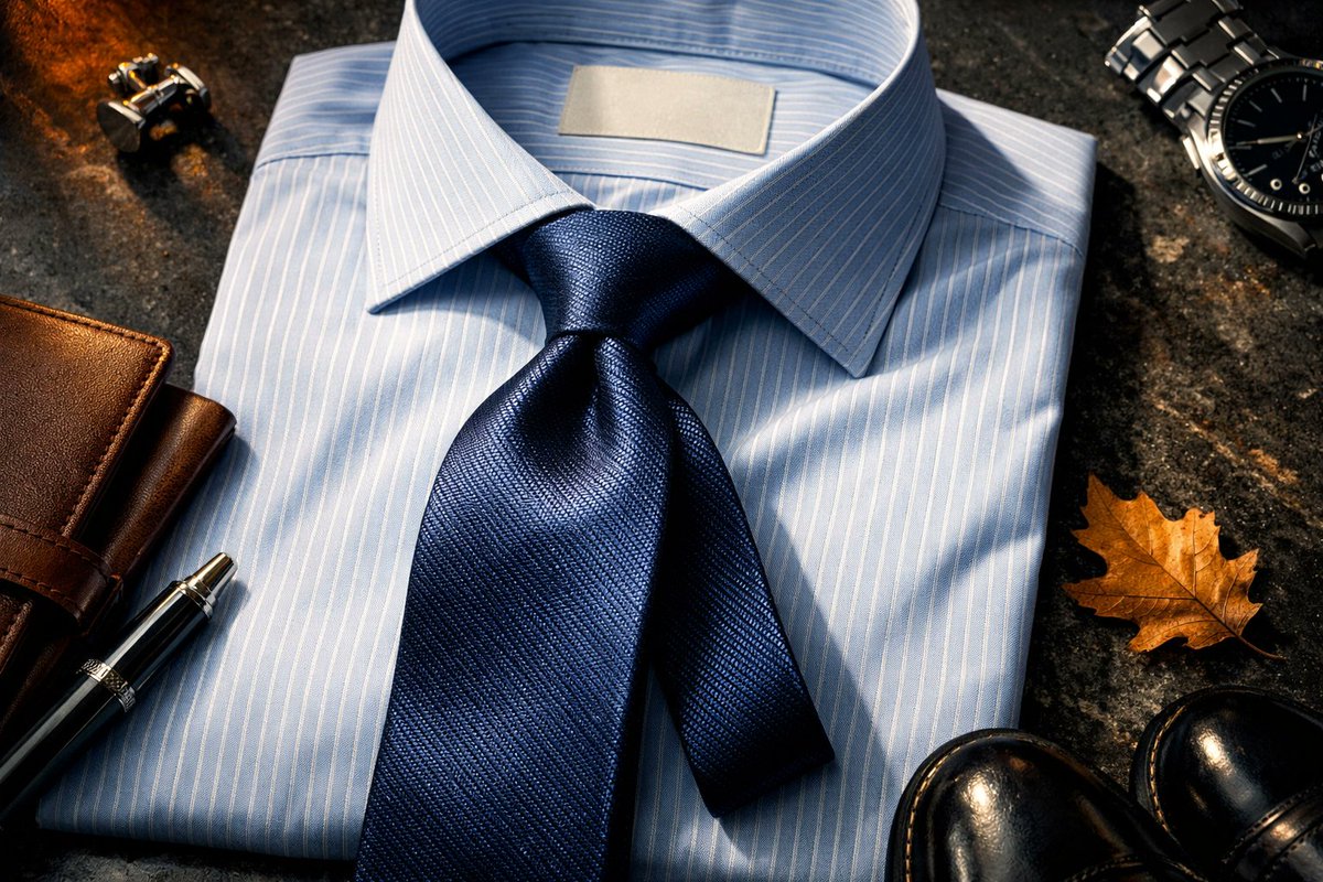 men_mode's tweet image. Mastery starts with the basics. Pairing a striped shirt with a solid navy tie is a foundational move for any ambitious wardrobe. Build a style strategy that commands respect.

Start today: lamodemensclothing.com #StyleTips #ProfessionalWardrobe #StyleMentor