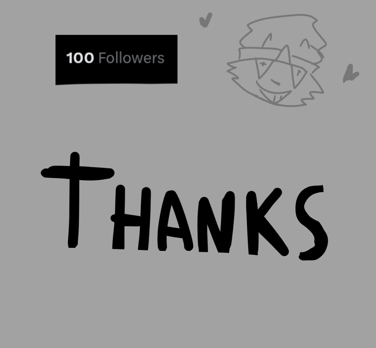 Thank you so much for 100 followers guys