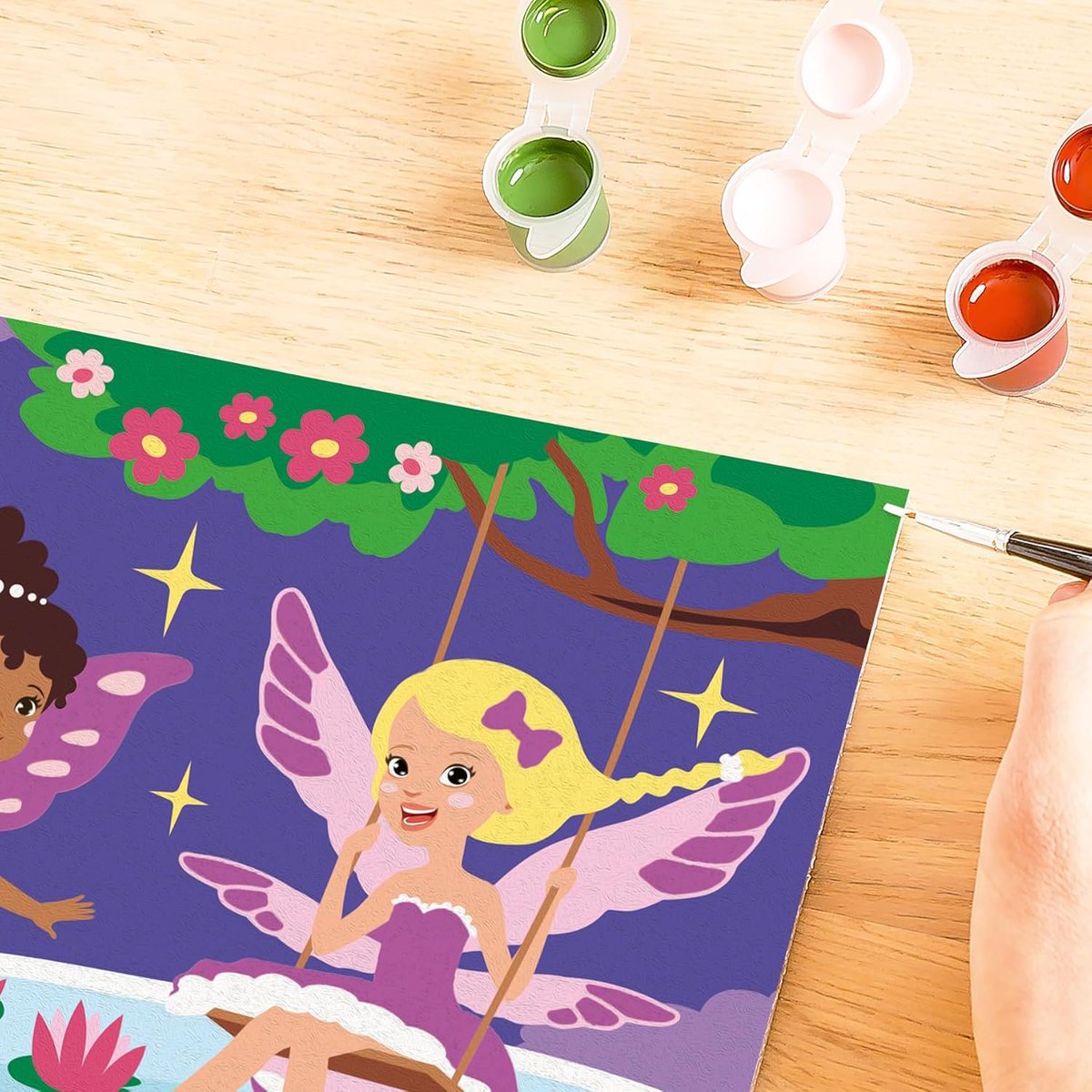 frugalfreebies's tweet image. Discover Your Inner Artist!

Fairy Friends Paint by Numbers Kit
-  Water-based acrylic paints in resealable pots, finishing gloss, double-tipped brush, 2 paint holder palettes, cardboard canvas, etc

save 70%
Amazon: amzlink.to/az0L4IAiChHJU (ad)