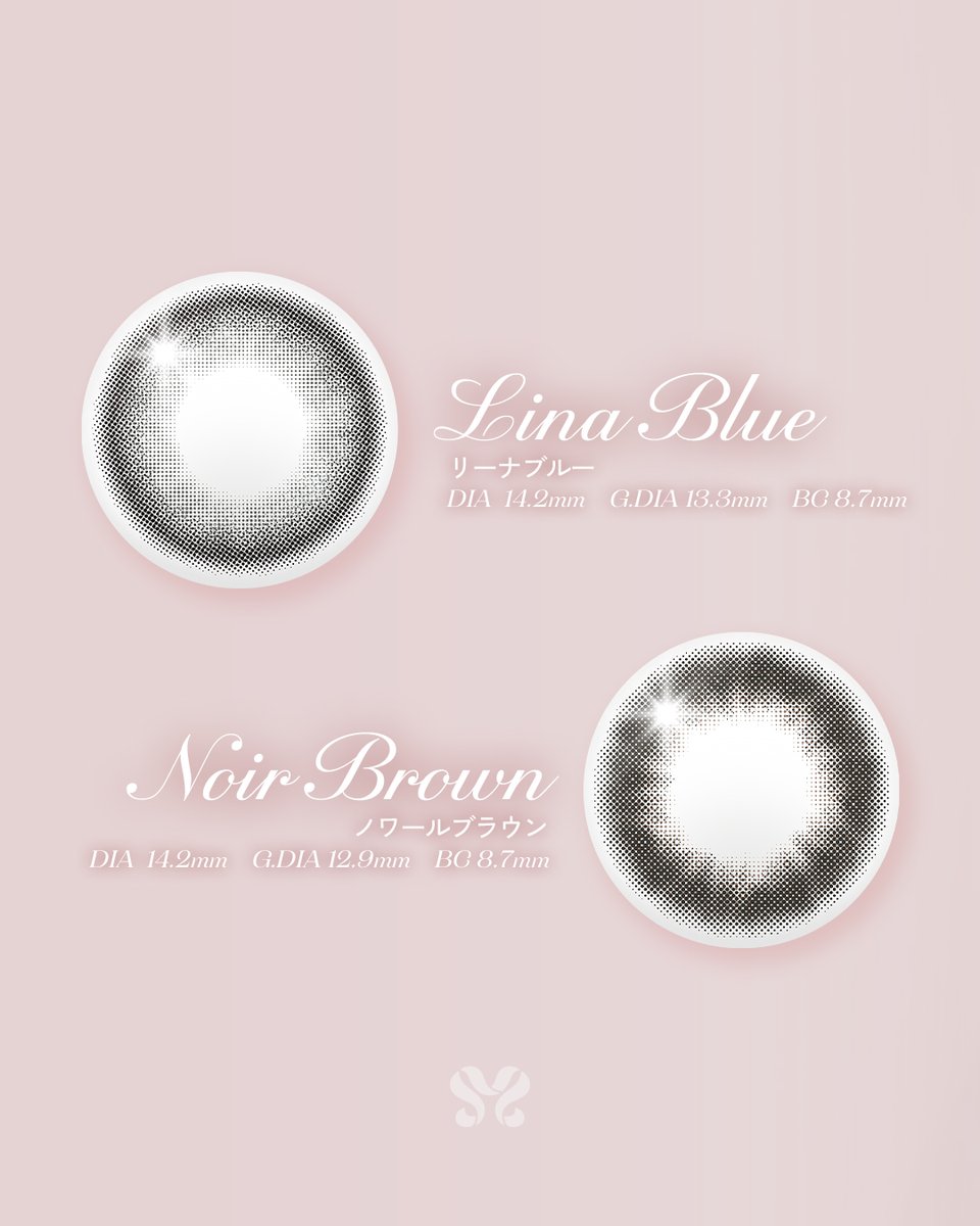 ♥︎︎ 𝐋𝐢𝐧𝐚 𝐁𝐥𝐮𝐞 ♥︎︎
［𝐃𝐈𝐀 𝟏𝟒.𝟐𝐦𝐦 / 𝐆𝐃𝐈𝐀 𝟏𝟑.𝟑𝐦𝐦 / 𝐁𝐂 𝟖.𝟕𝐦𝐦］

♥︎︎ 𝐍𝐨𝐢𝐫 𝐁𝐫𝐨𝐰𝐧 ♥︎︎
［𝐃𝐈𝐀 𝟏𝟒.𝟐𝐦𝐦 / 𝐆𝐃𝐈𝐀 𝟏𝟐.𝟗𝐦𝐦 / 𝐁𝐂 𝟖.𝟕𝐦𝐦］