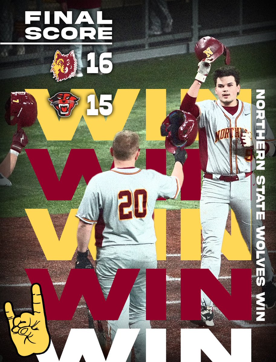 WolvesAthletics's tweet photo. #WolvesWin

𝐋𝐄𝐀𝐃𝐈𝐍𝐆 𝐓𝐇𝐄 𝐏𝐀𝐂𝐊
▪️Kesti: 3-4, 2 runs, 2 RBI, triple
▪️Vining: 4-6, 2 runs, 3 RBI, double
▪️Weidner: 2-5, 1 run, 2 RBI, 2 doubles
▪️Lott: 1-3, 1 run, 2 RBI, 1 home run

#GoWolves🐺 | #maroonNgold🐾 https://t.co/ntLKq8aq6x