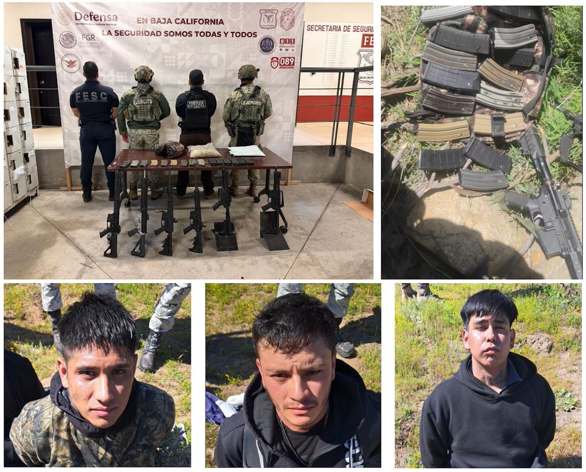 For <a href="/POTUS/">President Donald J. Trump</a> <a href="/realDonaldTrump/">Donald J. Trump</a> and President @ClaudiaShein, disarming cartels and dismantling arms trafficking networks is a shared priority because they are a shared menace to peace and security of our citizens.  The arrest of three gun traffickers with links to CJNG in Baja