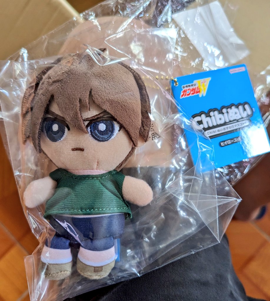 heero_yuy2's tweet image. ついに、私のぬいぐるみができました！ヒイロ・ユイchibiぬい！任務、了解…！ #GundamWing
#HeeroYuy
#新機動戦記ガンダムW