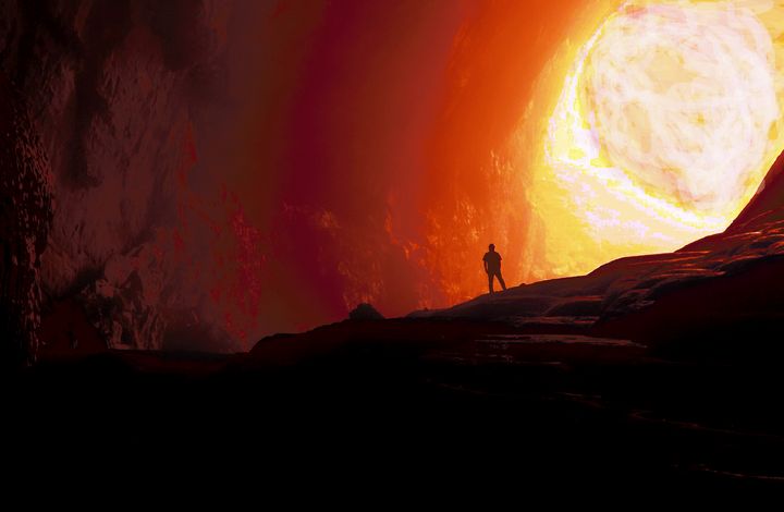 Art of the Day! "Center of earth". Buy at: ArtPal.com/etienneentres?…