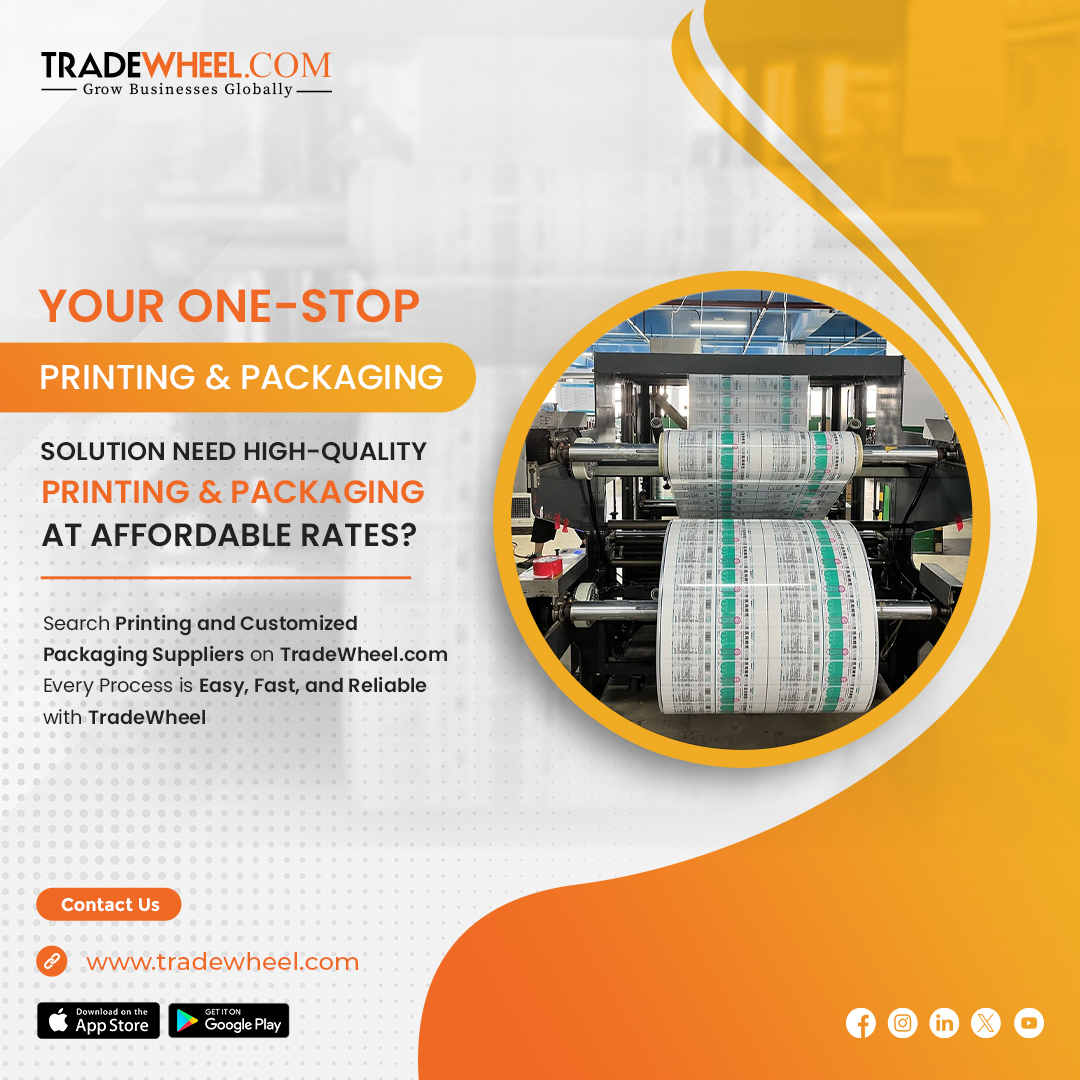 tradewheel1's tweet image. From product packaging to custom printing, get everything your business needs in one place.Connect with trusted global suppliers at TradeWheel.com and grow your brand worldwide.

#ProductPackaging #PrintingIndustry #TradeWheel #B2BTrade #GlobalSuppliers