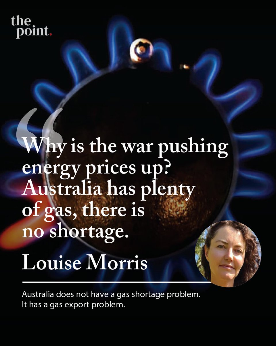 TheAusInstitute's tweet photo. “Analysis from The Australia Institute shows that LNG exporters ship far more gas overseas than Australians uses domestically,” writes Louise Morris.

“Yet Australians are repeatedly told there is a looming gas shortage.”

Read more on The Point: https://t.co/RAuxApNsqO https://t.co/H7av4JVCcp