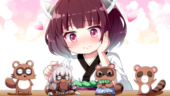 色んなたぬき集めてみた どのたぬきが一番可愛い? ???「もちろん真ん中の大きいたぬきが一番可愛いでちゅわ!」 #VOICEROID #東北きりたん