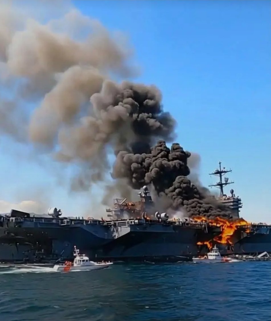 USS Abraham Lincoln baru saja terlibat baku tembak dengan kapal IRGC

Iran berhasil menembak USS Abraham Lincoln

Kapal induk USS Abraham Lincoln mengalami kerusakan parah setelah terkena penargetan rudal dan drone