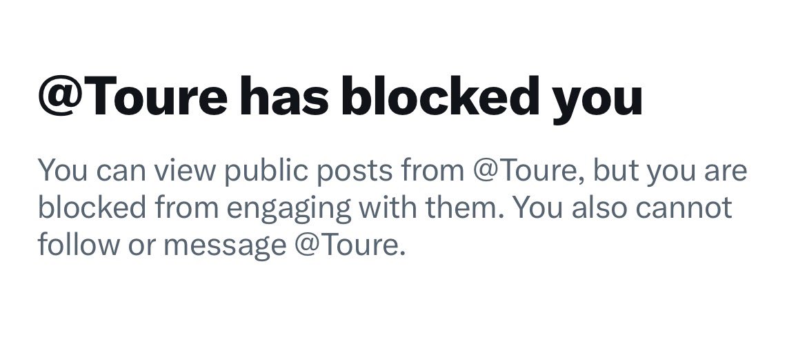 All I said was he puts the Touré in Touréttes.