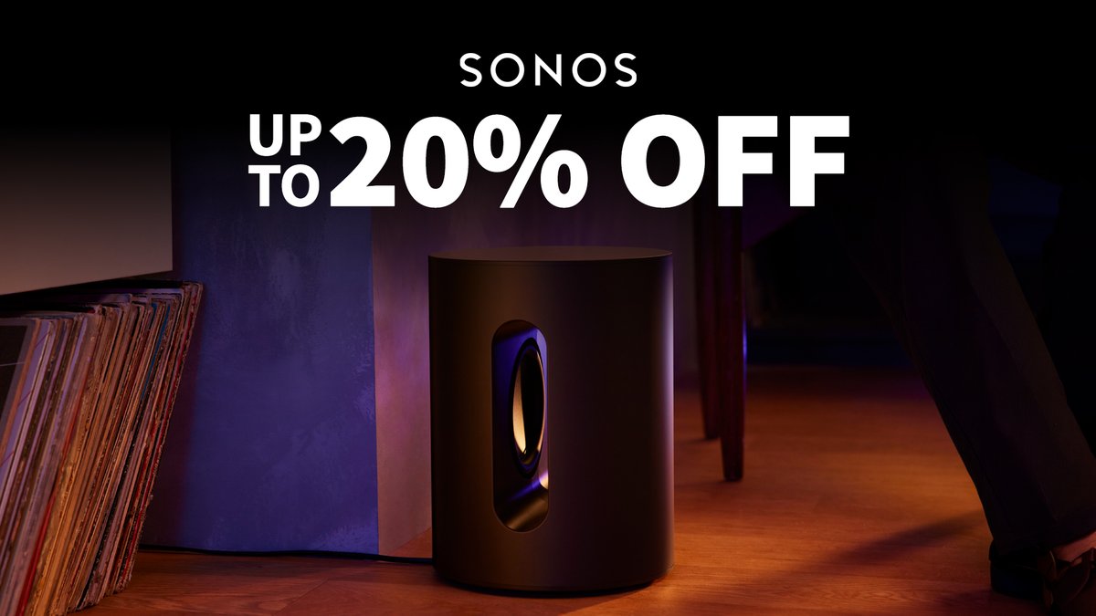 VideoproAU's tweet image. Upgrade your movie nights. Save up to 20% on Sonos audio this March Madness 2026. Sale ends 31.03.26.

Shop: bit.ly/47BMpHF
Store: bit.ly/47CyIpD

#Sonos #HomeTheatre #HomeAudio #MovieNight #Speakers #Soundbar #SonosSub #SonosArc #SonosAce
