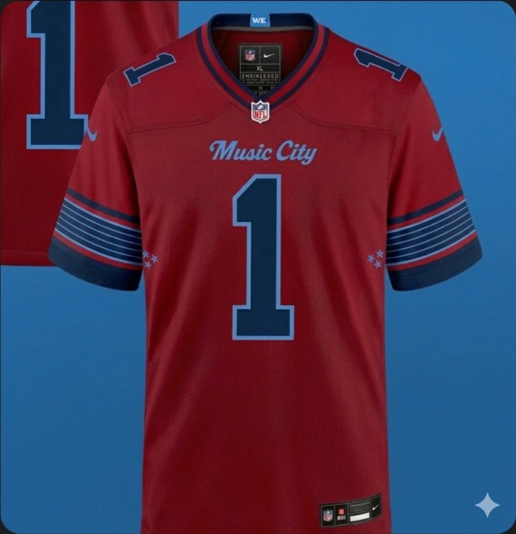 jasoncamp3's tweet photo. Rivalry jersey? Maybe chrome helmet? Something interesting to think about @Titans https://t.co/kzOV3ox1pW