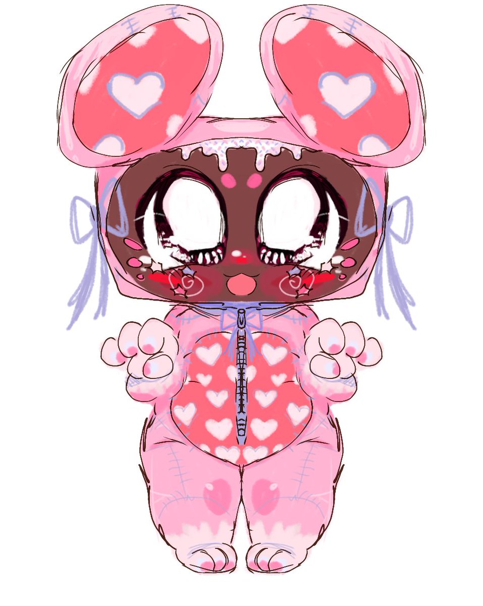 kawaiininci's tweet photo. Recent colored doodles - Cosmo suit of him in a onesie based off of my OC I ship with him (Brie) and Scraps!!! (ФωФ) 
#dandysworld #dandysworldcosmo #dandysworldscraps https://t.co/PowGgaYrYO