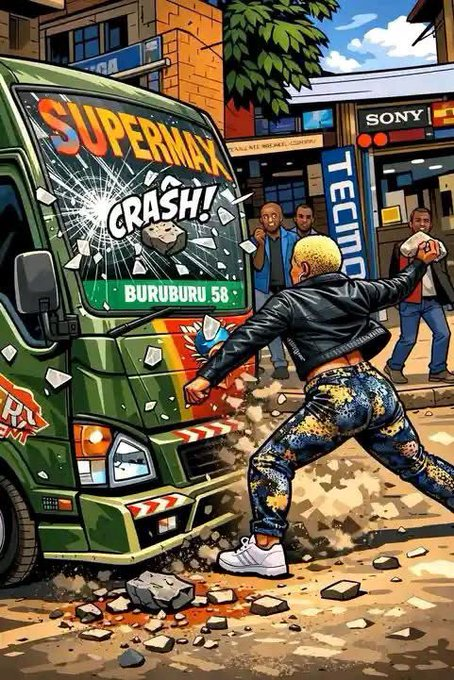 GhettoRadio895's tweet photo. KUMBE HAIKUA CHANGE YA Kshs 900, BUT CHILD UPKEEP.....

Apparently, the fight was for upkeep money and not bus fare change!  Witnesses close to the two say the lady, Akinyi, reportedly had a relationship with the driver in the past, and demanded Kshs.14K for upkeep & fees for their daughter. Juma gave 10K, and that's when hell broke loose! 
#Brekko