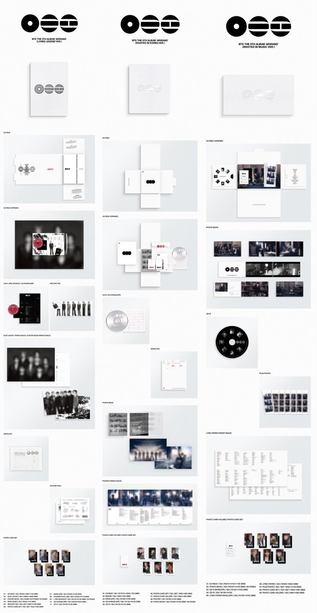 BTS 正規5集 'ARIRANG'💜 アルバム詳細 店舗特典ビジュ出ました📣 📀CD