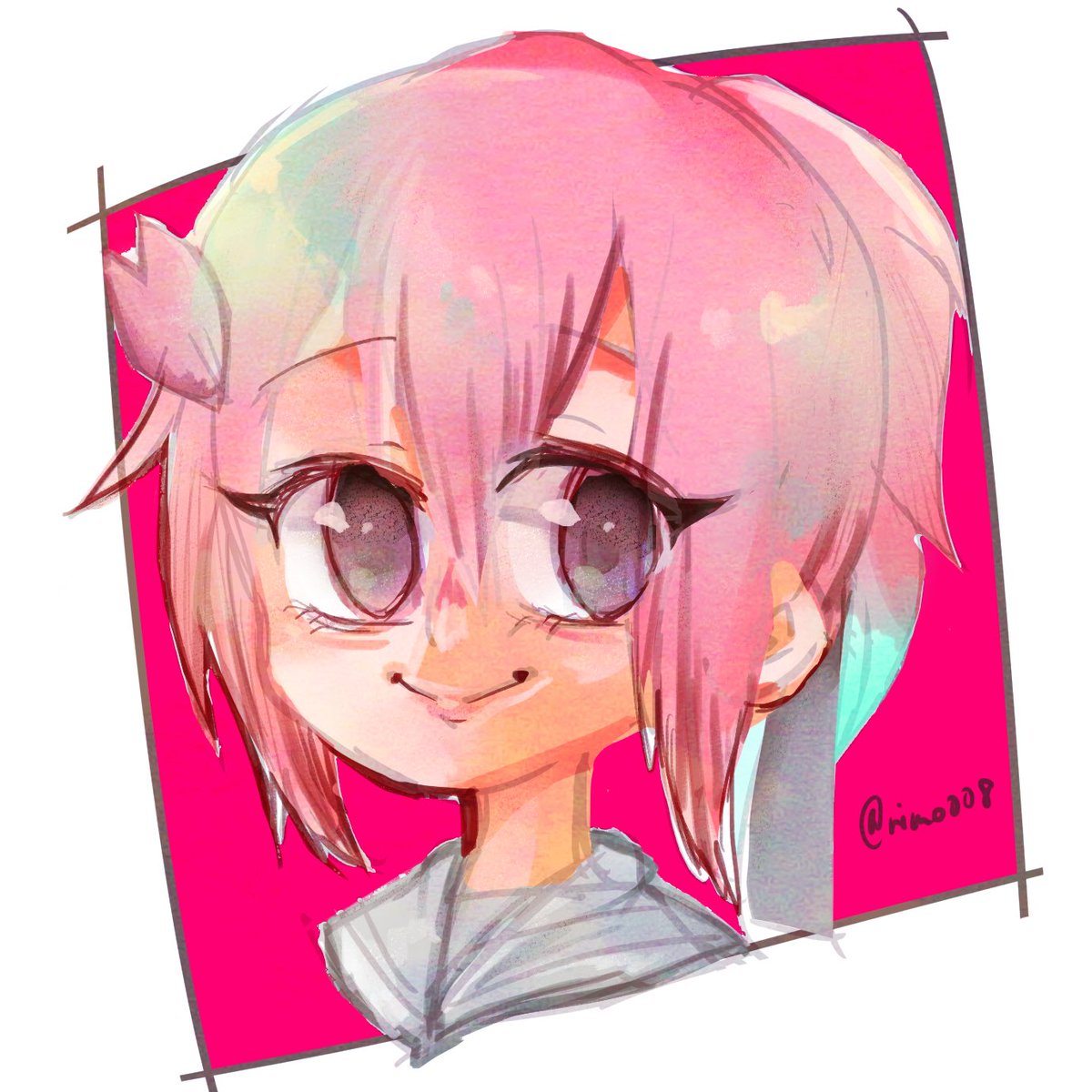 デジタル絵のリハビリ🌸
ほんとに描けなくなってる……アナログではそこそこ描いてるんだけどね〜😂