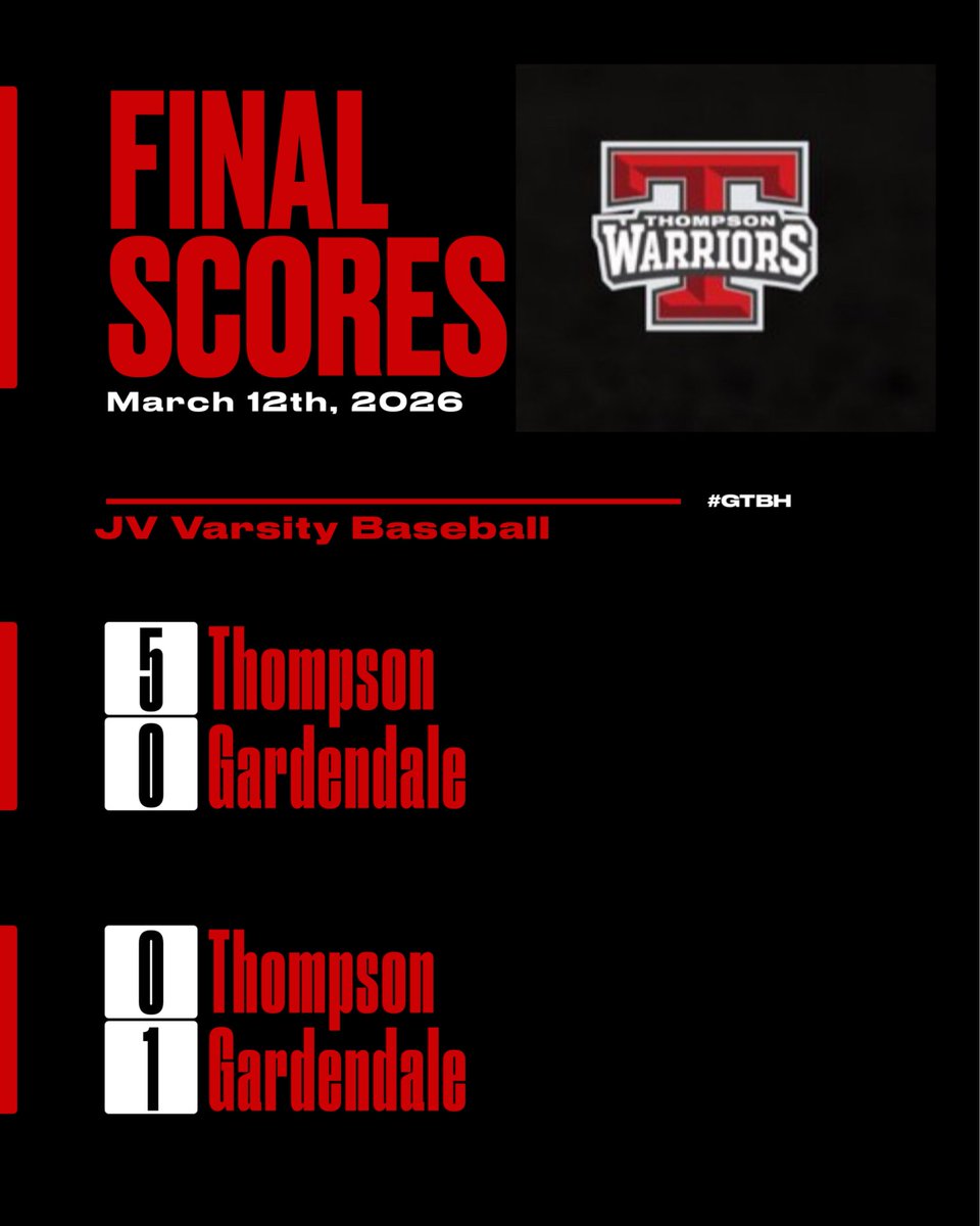 Thompson Warrior Baseball tweet media