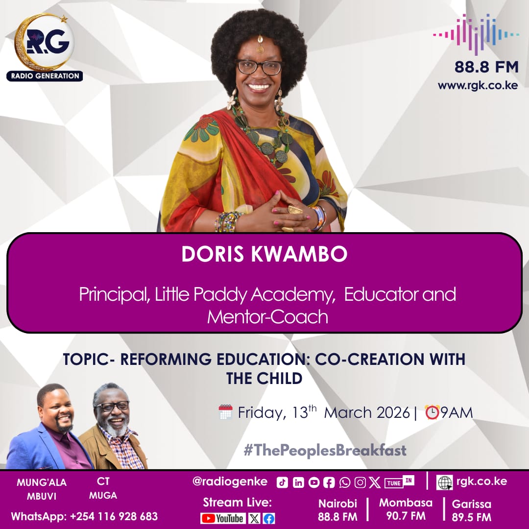 RadioGenKe's tweet photo. Today on #ThePeoplesBreakfast: Danson Mukile (@dansonmukile) on diaspora “sleeping billions”, Dr. Ronald Ong'udi on property dispute resolution, and Doris Kwambo (@Amimo09) on reframing education. Tune in this morning.
#HomeOfHardTruths
@mungalambuvi &amp; @ctmuga https://t.co/oWasKR3Jrr