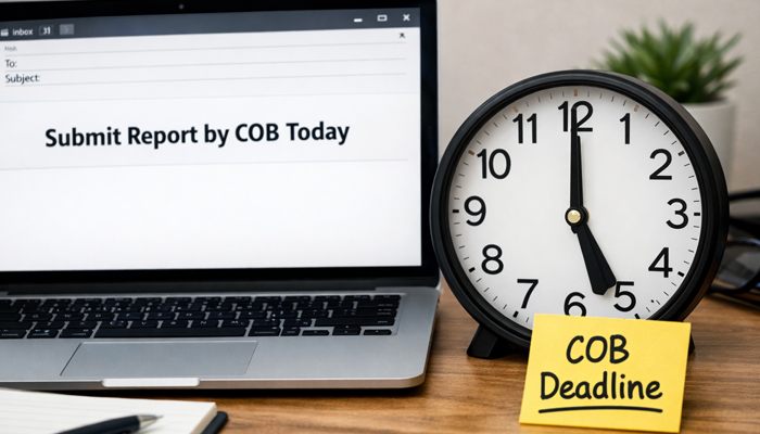 TycoonStoryCo's tweet image. 🚨 COB Meaning in Business 🚨

Understanding COB (Close of Business) helps set clear email deadlines and boosts productivity in professional settings.

tycoonstory.com/cob-meaning-in…

#cobmeaning #emaildeadlines #businesscommunication @trello @asana