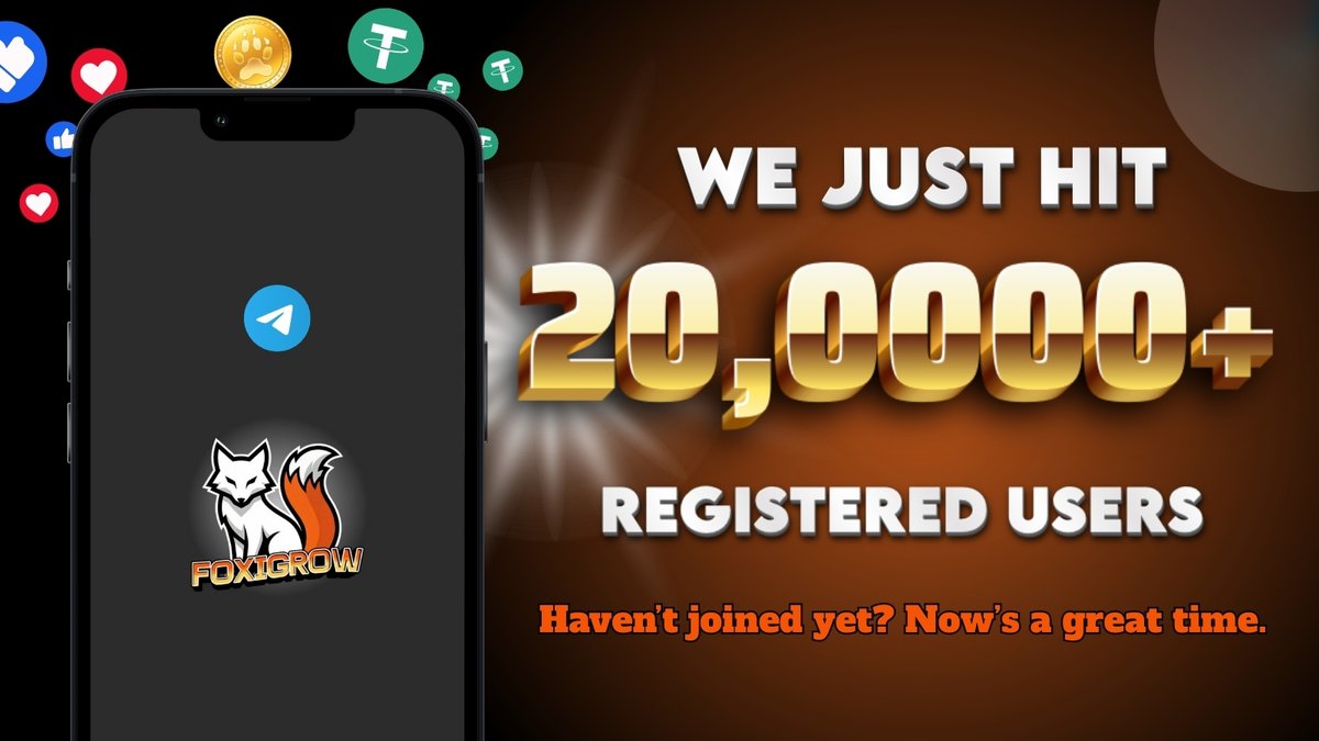 🦊FoxiGrow Milestone Update – 2 Months Strong! We’ve officially been live for 2 months, and FoxiGrow now has over 🎉200,000 users — and we’re still growing fast📈!   Tasks are dropping non-stop — new ones every few minutes!

Jump in, complete easy tasks, and start stacking real