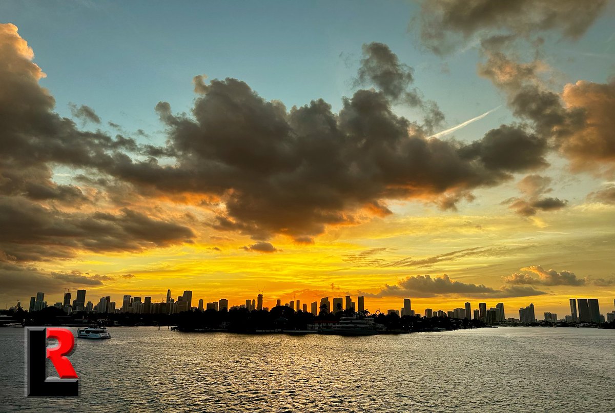 Hard to beat a Miami sunset.