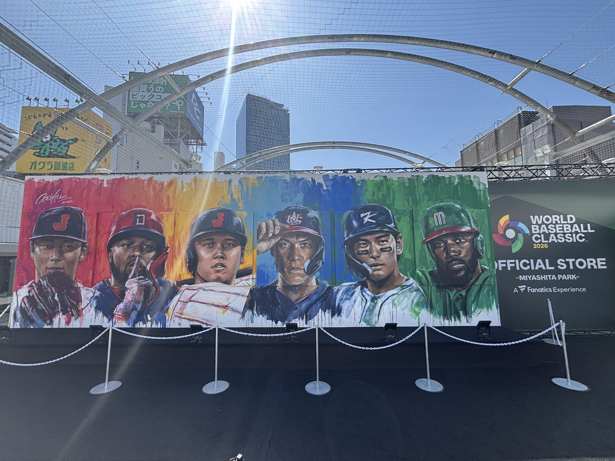 COLORWORKS_16's tweet photo. 世界一の称号をかけたWBCが盛り上がっている中、その興奮を球場以外でも感じられるスポットが渋谷の MIYASHITA PARK に誕生！
今回のブログでは私たちとも縁の深いアートカンパニーOVERALLSさんによる、圧巻のライブペインティングプロジェクトをご紹介！

COLORWORKS BLOG
https://t.co/tbWxS7viAe https://t.co/pbja104pye