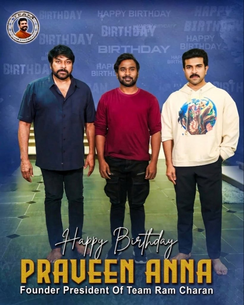 JuniorPSPK's tweet photo. Wishing a very Happy Birthday to Our Mega Brother @AlwaysPraveen7 

​The Founder President of #TeamRamCharan Your dedication and leadership in bringing fans together are truly inspiring. May you have a fantastic year ahead filled with success &amp; happiness
​#HBDPraveenKumar
#TeamRC https://t.co/dMMO8DTrRO
