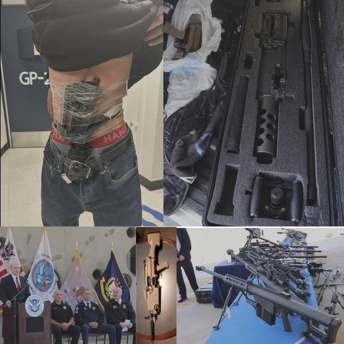EJTO_FAM_GN's tweet image. #Frontera| 🚔Algunos de los métodos descubiertos en la frontera , algunas personas escondiendo partes de armas para introducirlas a Mexico, según autoridades el arsenal es transportando por personas estilo hormiga, de parte en parte hasta lograr cruzar miles de arsenal para el