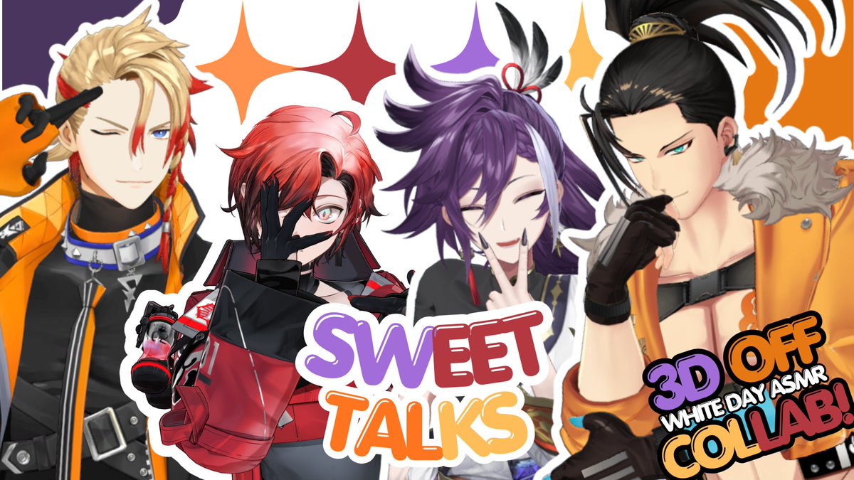 ⛓🪫Special Livestream🔅🏹

Shh... it's okay... Close your eyes and listen closely...
Here comes a special White Day ASMR stream... in 3D?!

There's 4 of them but it's okay, you have 2 ears!

⏰March 14th 7PM PDT / March 15th 11AM JST

🔽Waiting Room🔽
youtube.com/live/Bf2MQ1j5v…