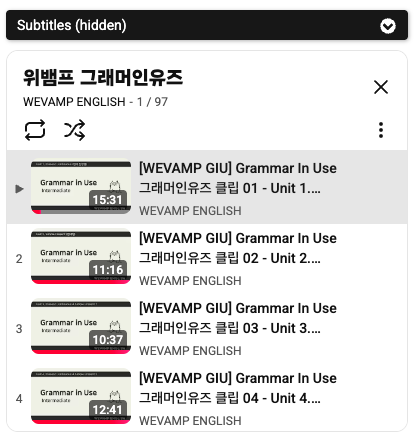 iminautralia's tweet photo. 그 영어문법 쌉필수템 grammer in use intermediate 공부하시는 분들 이분(위뱀프) 유튜브에 올라와잇는 강의 꽤괜이에요(아는사람당연히아님 저찐따임) 책도 자세하긴 한데 강의 들으면서 공부하니까 더 이해 잘댐 https://t.co/ryTwLET5Dd