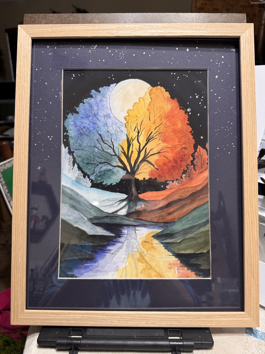 redselchie's tweet photo. Busy busy getting my paintings ready to go into a store. I’m not charging enough lol https://t.co/Wx48OB56LL