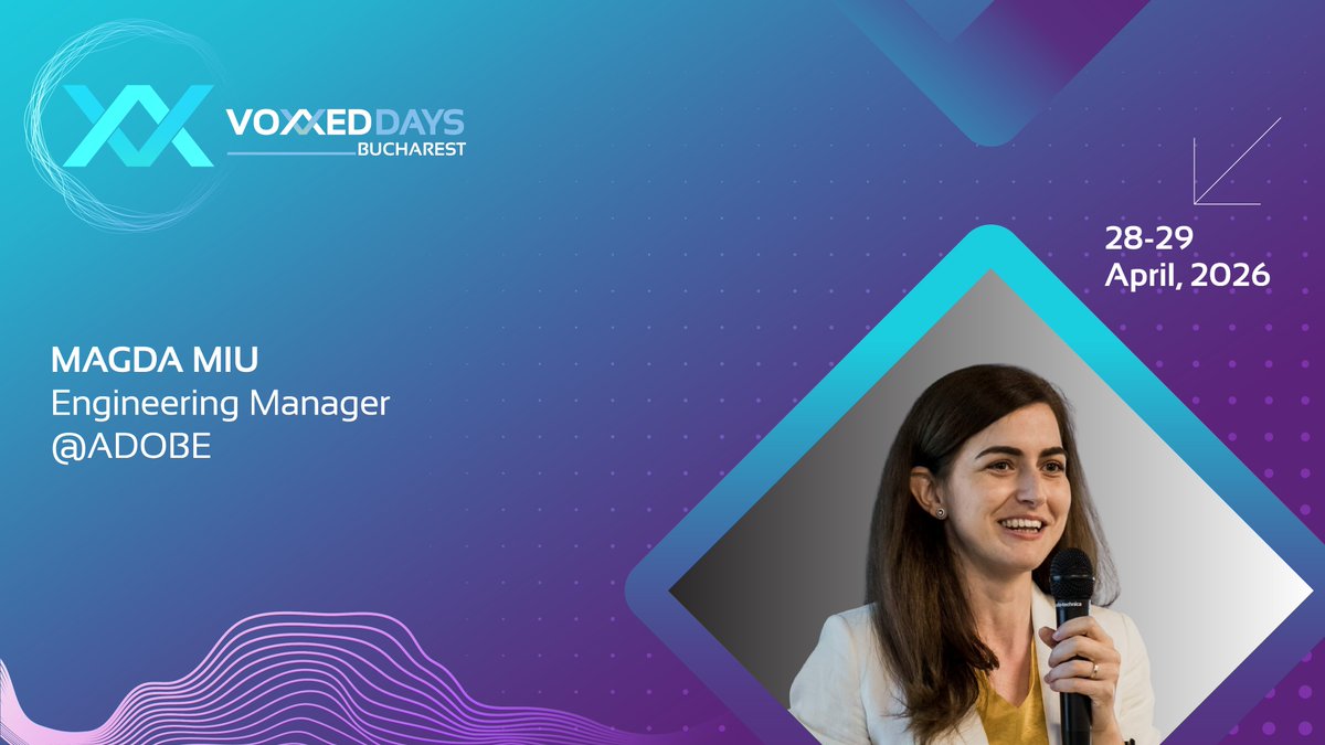 Voxxed Days Bucharest (April 28-29, 2026) tweet media