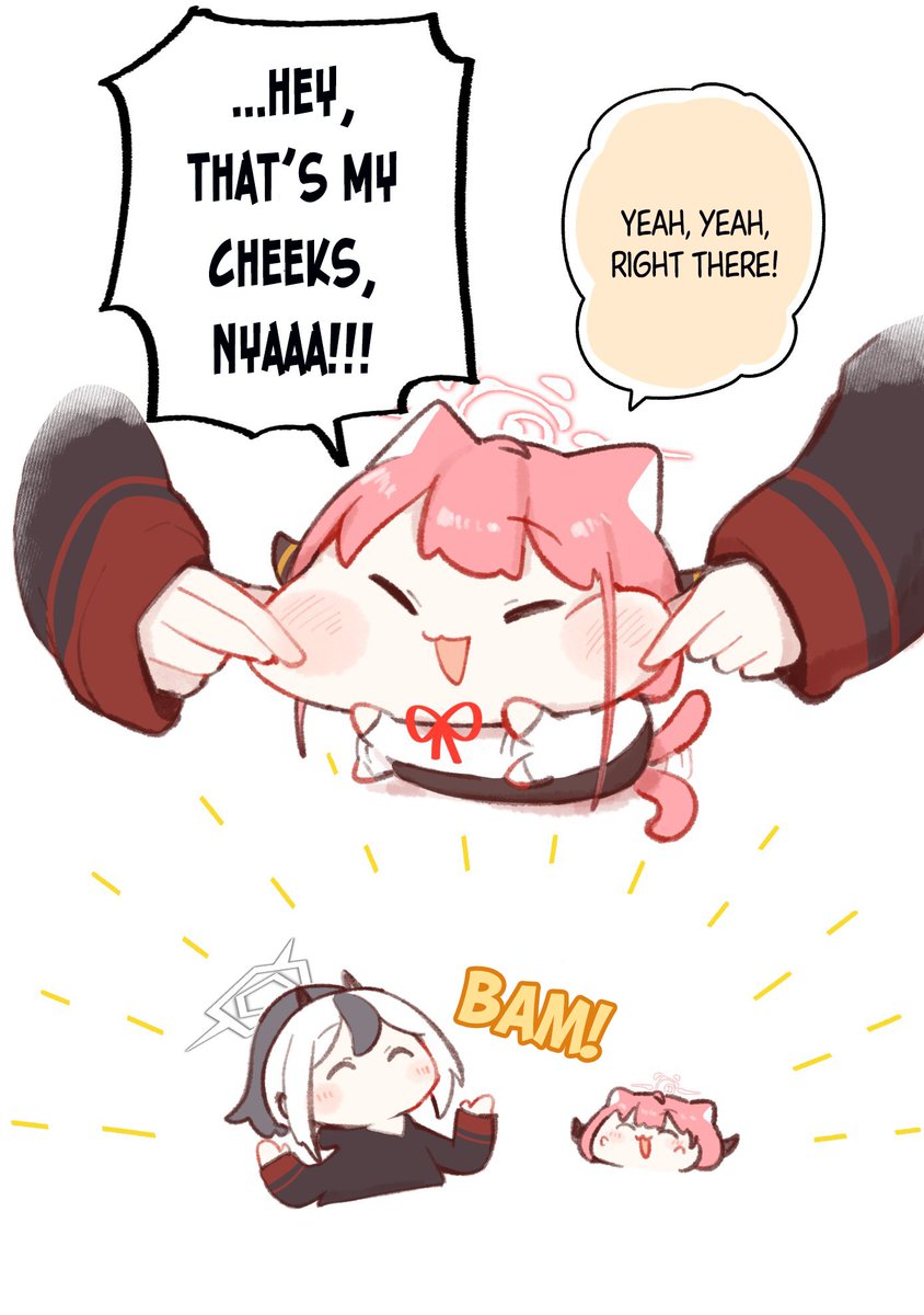 英語版です! [EN]
Baws for a Day 
(っ `∇´ c)✨
Translation/英訳 <a href="/TheParacite/">Paracite</a> ︀
Typeset/植字工 <a href="/Cheese6Mac/">MacandCheese6</a>
#ブルアカ #BlueArchive