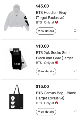 Bookmark the Target page, #BTSARMY! In addition to ARMY Bombs