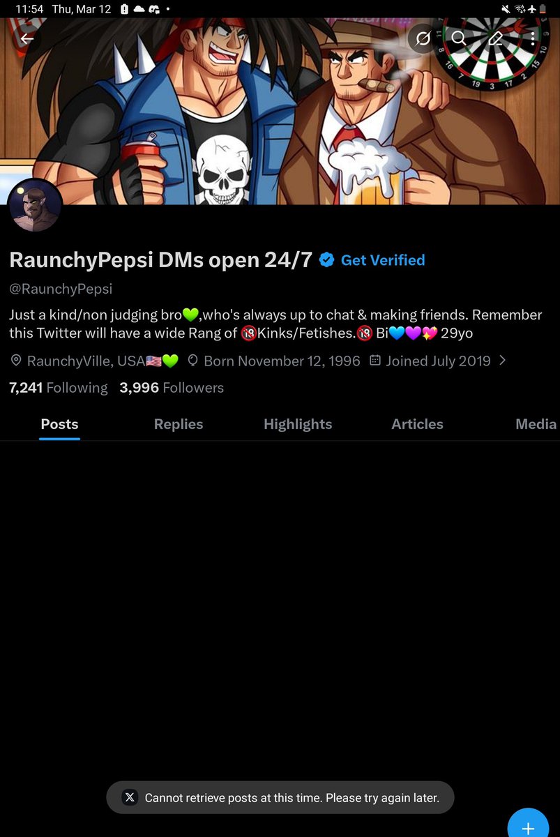 RaunchyPepsi's tweet photo. As of right now, I'm receiving notifications again, I have to use Replies to view content on all accounts. Feed still works. My comments are still not showing up publicly.
Who knows what tomorrow will bring.
Thank you for all the support and Love I been receiving.
Means so much https://t.co/qvcyASmuhH