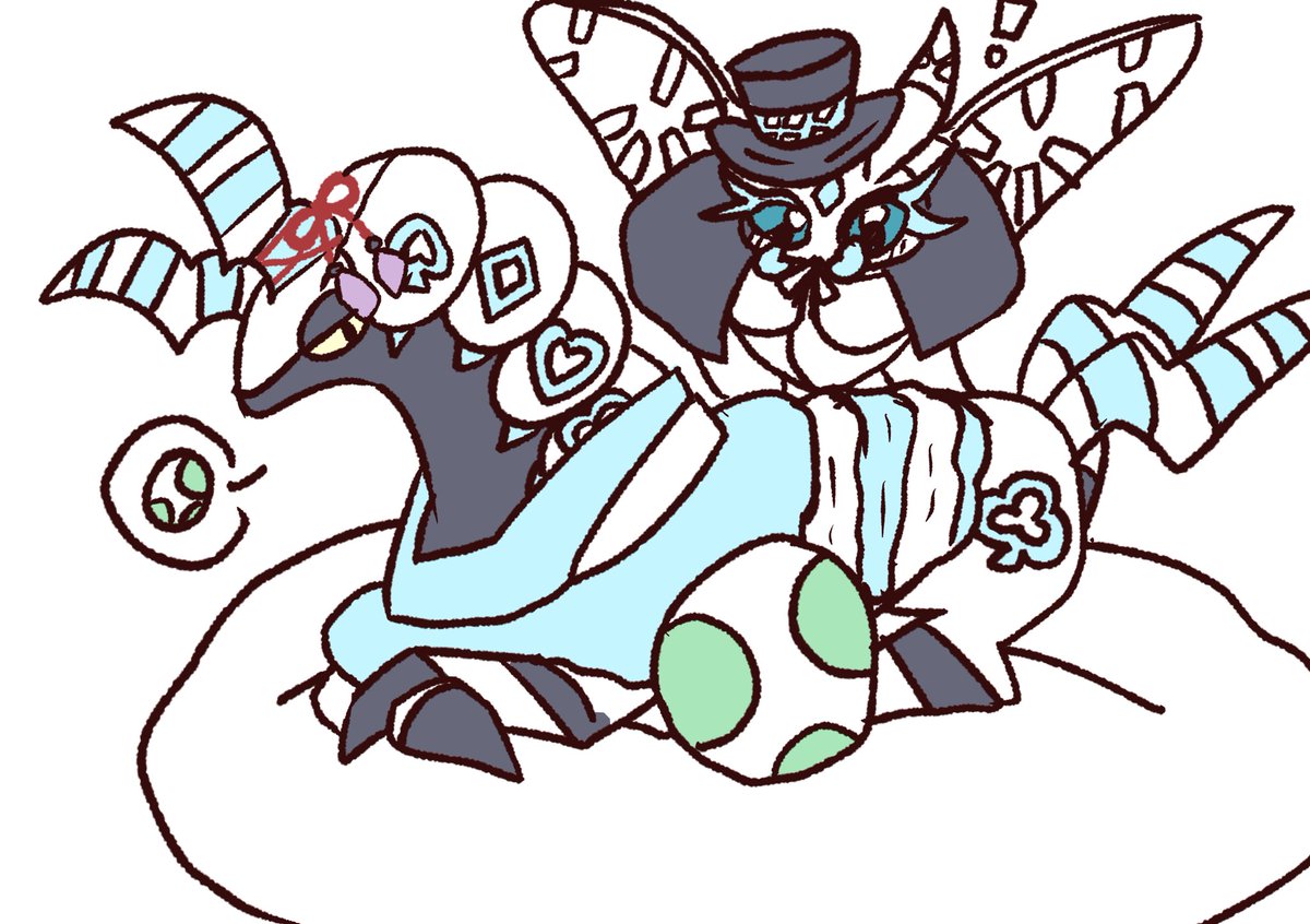 「タマゴ、生まれるの楽しみだね！」
「そうだね」
「きっとアリーチェさんに似て綺麗で美しい子が生まれてくるよ！」
「キミに似てるとこもあるかもね」
「どのくらいで生まれるんだろう？」
「まだ時間かかりそう、ゆっくり待とう」

(長男、カヴァロが生まれる前の会話)