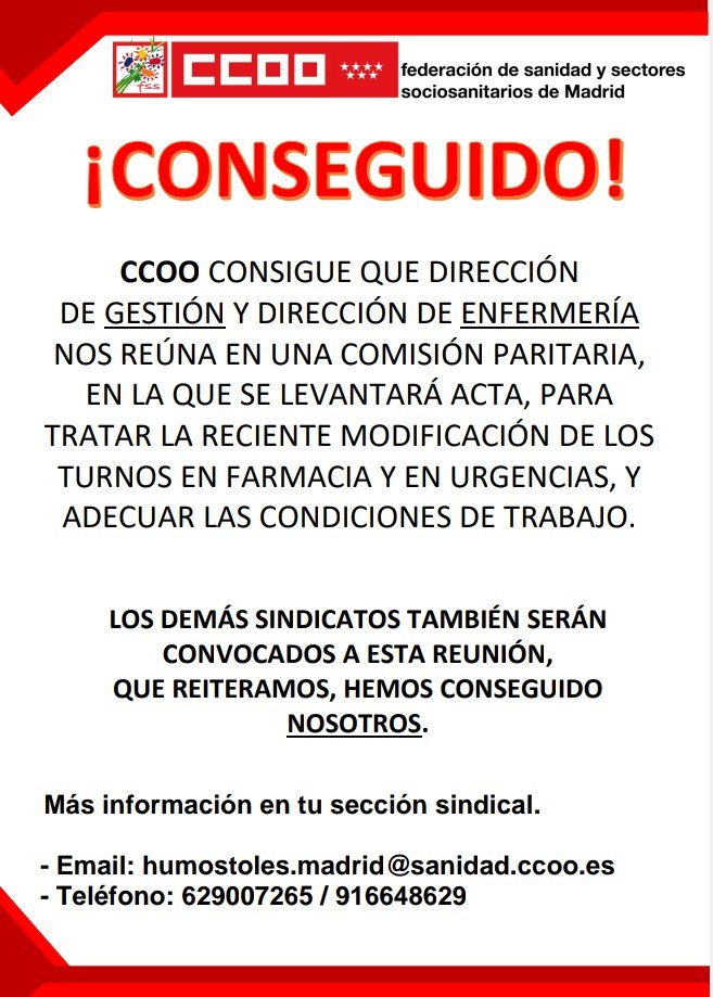 CCOOhospitalmostoles (@ccoomostoles) on Twitter photo 