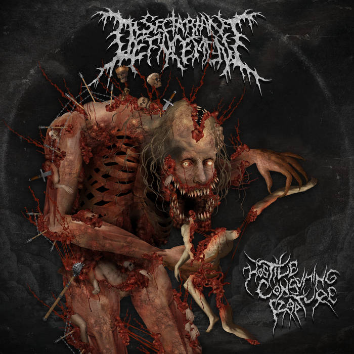 KMANRIFFSMetal's tweet photo. 2⃣0⃣2⃣6⃣: THE UPCOMING TERROR ⚔️ 
➡️April 6th, 2026⬅️

SECTARIAN DEFACEMENT - Hostile Consuming Rapture 🇺🇦⚛️

Debut album from Kyiv, Ukrainian Brutal Death Metal outfit⚛️

BC➡️https://t.co/aYBtUdYMtN ⚛️

#SectarianDefacement #Hostile #DeathMetal #TheUpcomingTerror26 #KMäN https://t.co/jPIaMFz44i