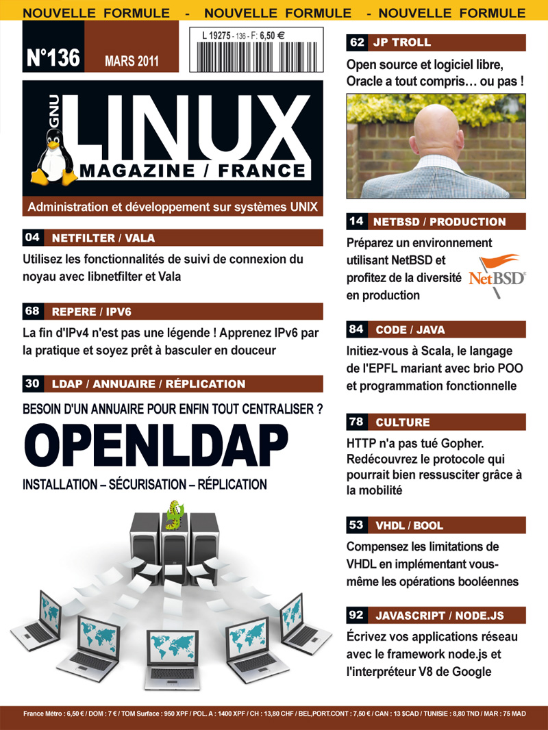 gnulinuxmag's tweet photo. Il y a 15 ans, notre numéro de mars mettait #OpenLDAP à l’honneur et publiait un article d’ @iMilnb sur #NetBSD en production.

Toujours disponible dans nos archives : https://t.co/WnA9NdwrAP https://t.co/sMHO3DzIVx