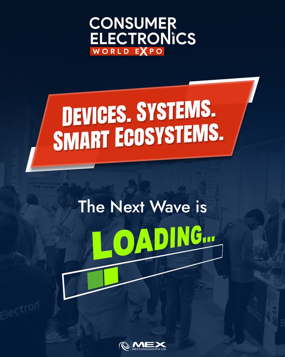 cewexpo's tweet photo. The pace of innovation in consumer electronics is accelerating faster than ever. The companies that recognize the next shift early are the ones shaping the market when it arrives. 

#ConsumerElectronicsWorldExpo #smartelectronics #ElectronicsIndustry #SmartHome #CEWExpo https://t.co/QPAJxycOKF