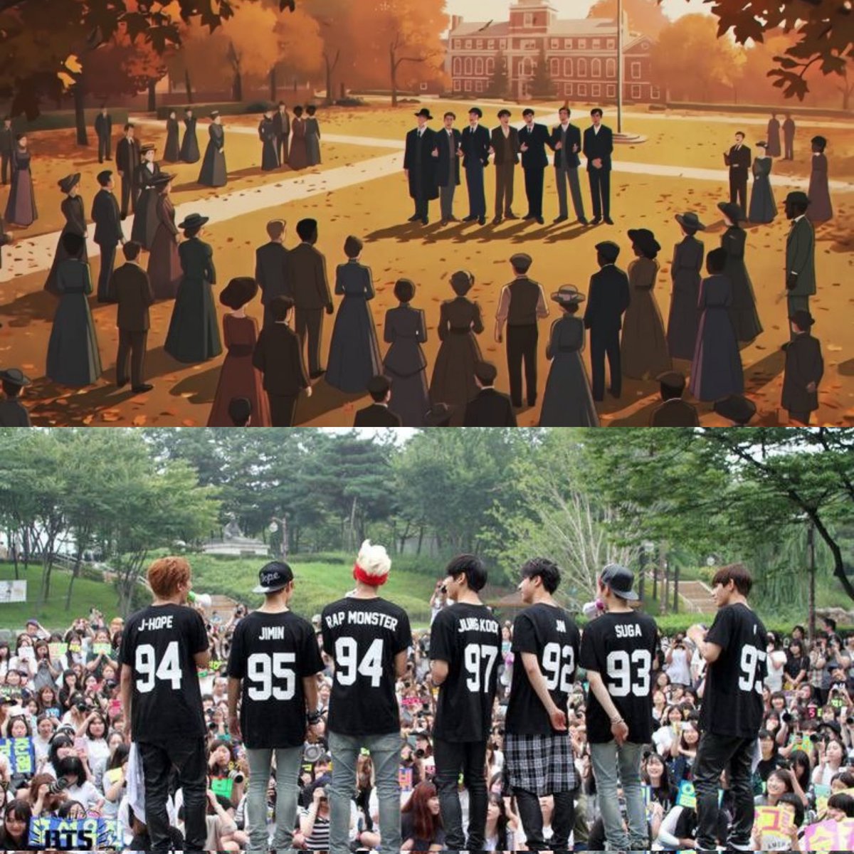 And when you realize how BTS performed free for the first in front of a small crowd.

Beginning of a history!