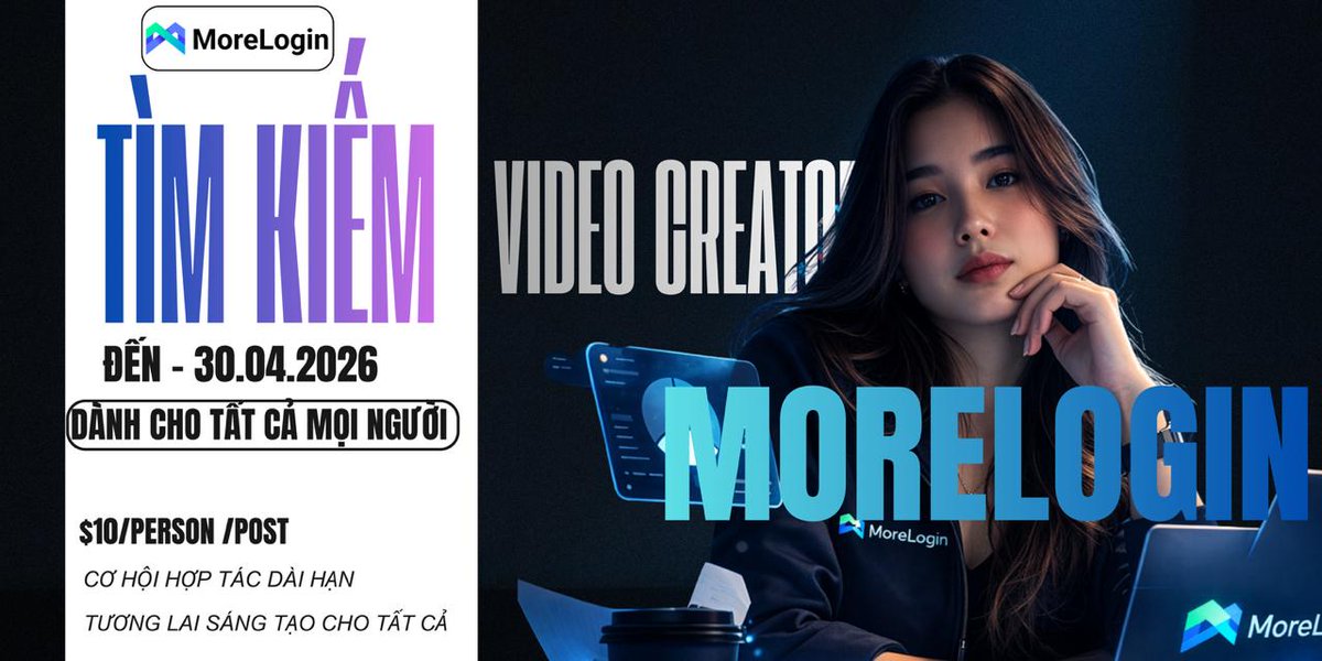 MoreLogin Việt Nam - Free 100 phút Cloudphone tweet media