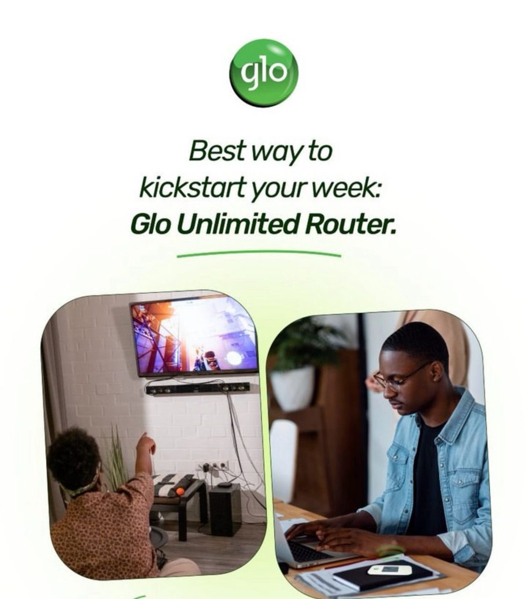 fametofarm's tweet photo. One of the easiest internet setups I’ve tried so far is the Glo Router.
₦19,999 plan. @gloworld. #GloRouter https://t.co/Son2mwcRx5