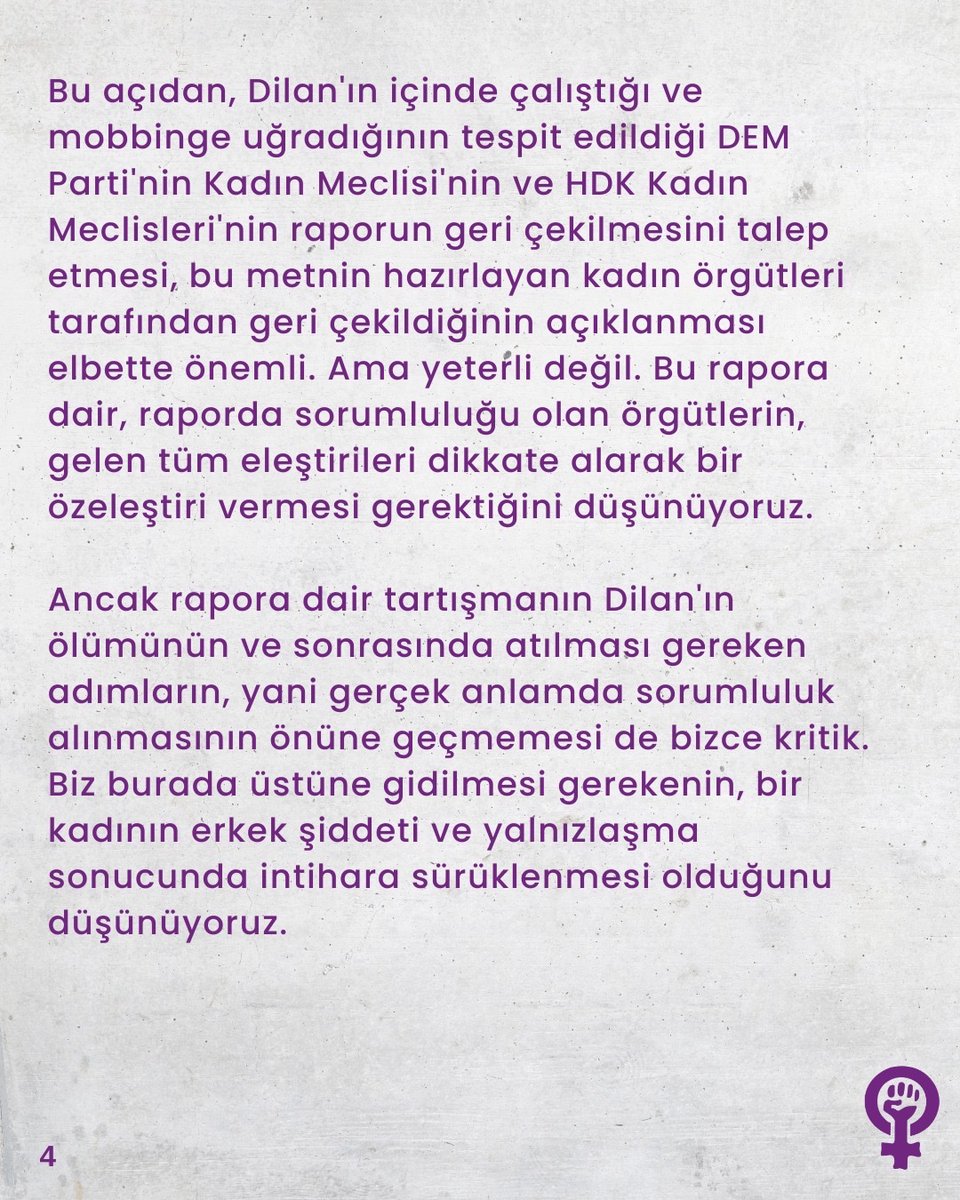 kadinsavunmasii's tweet photo. Biz aşağıda imzası bulunan feministler bu metni sadece Dilan Karaman hakkında yazılan raporu eleştirmek için değil, henüz birkaç gün önce, Feminist Gece Yürüyüşü'nde adının ardından "burada" diye seslendiğimiz bir kadına, Dilan'a karşı sorumluluğumuz gereği, https://t.co/GdZ4AoLL4N