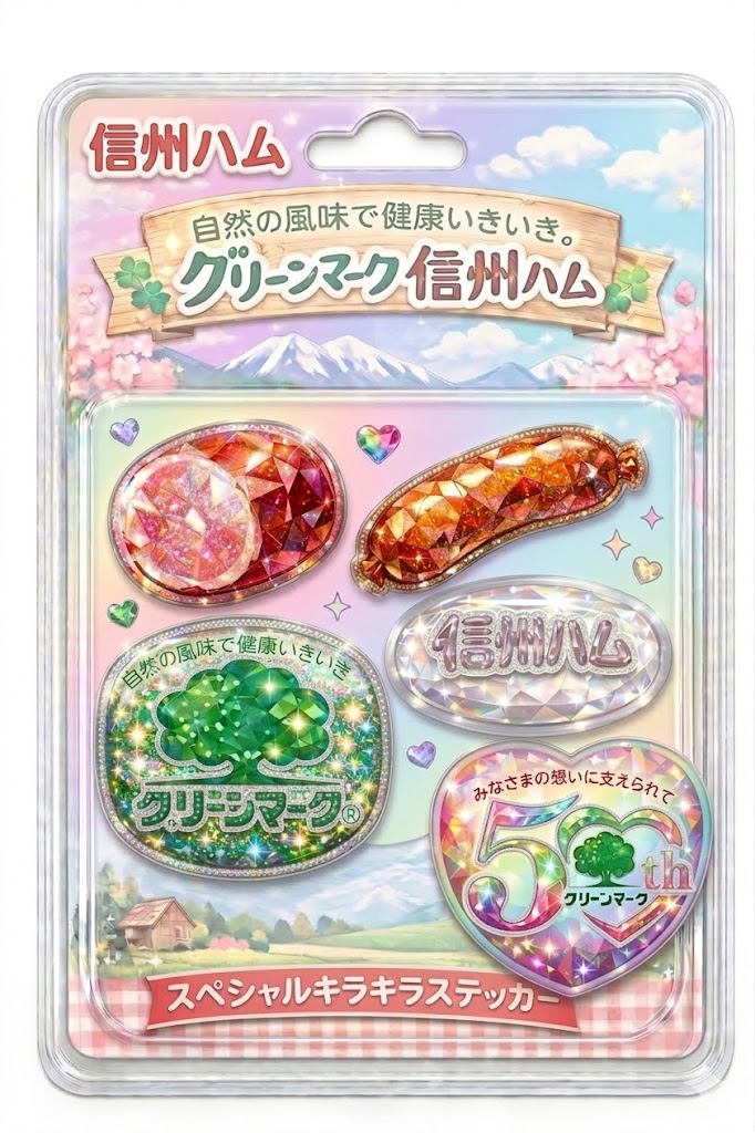 SHINSHUHAM_JP's tweet photo. Google先生のものを参考にシールを作ってみました！
心なしか宝石感増された気がするけど、
意外と良い、、、？ https://t.co/cFSX4YSwus