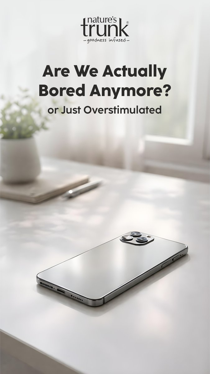 Natures_Trunk's tweet image. Every pause gets filled.
Every wait gets scrolled.
Boredom once sparked creativity.
Now it gets erased before it begins.
#ModernHabits #DigitalLife