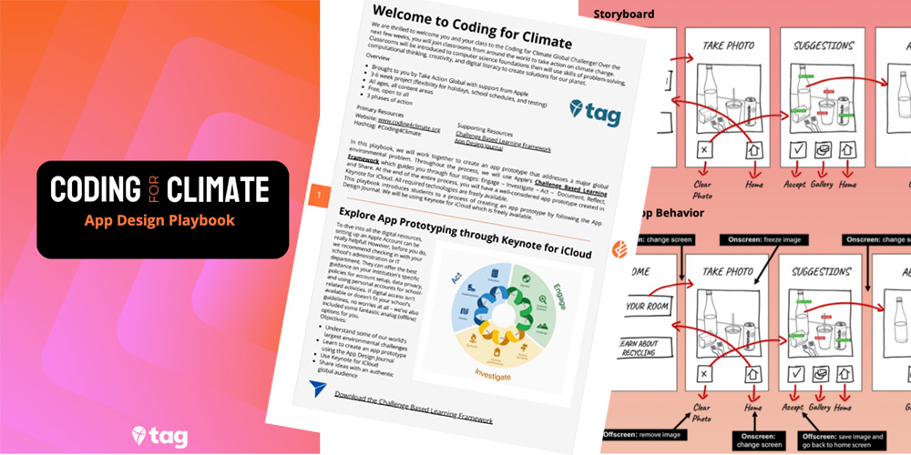 koentimmers's tweet photo. TAG has been working with Apple on a new Playbook for teachers for the past year. The App Design Playbook points out how teachers and students can create an app prototype to solve a major environmental issue. 
⭐ https://t.co/rB6ZmK1WZO ⭐

The playbook is part of our Coding for Climate project which will launch next week with teachers and students across more than 100 countries! 
🔗 Check our new website: https://t.co/pFWsURdZWe
🔗 Check our new app: 
 ➡️ Android: https://t.co/qwwLIDusLX
 ➡️ iOS (iPhone/iPad): https://t.co/qWdyw15CAJ