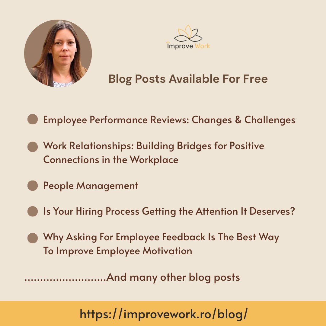 Improve Work, Daniela Tancau tweet media