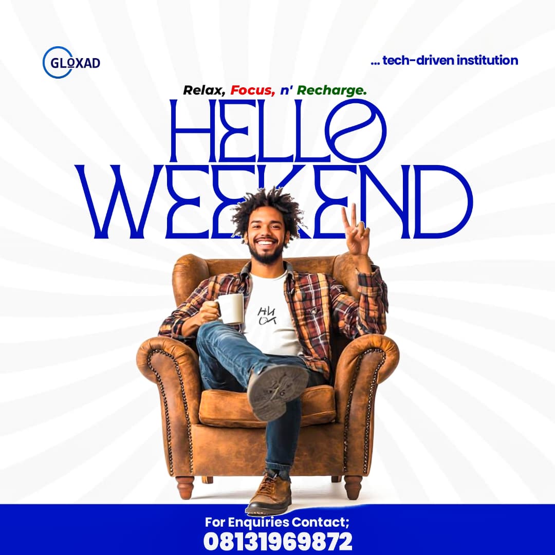 Gloxad_Academy1's tweet image. HELLO WEEKEND 😎✌️☕
Relax, Focus, n' Recharge.
After that code grind &amp;amp; tech lessons all week, time to chill proper! 🛋️💻→😌
Monday we go again stronger 🚀
How you recharging this weekend? Drop it 👇
Enq: 08131969872 #HelloWeekend #GLOXAD #TechLife #NaijaWeekend #RelaxMode