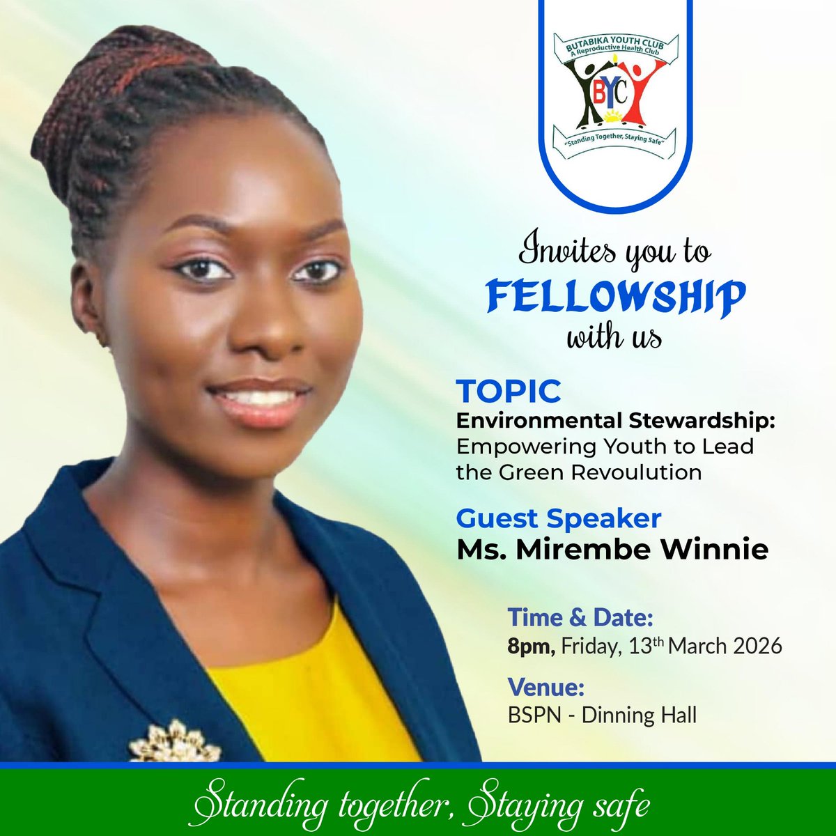 Mirembe__Winnie's tweet image. Thrilled to be hosted tonight  as a guest speaker at the  Butabika Youth Club fellowship event.Will be  sharing thoughts on "Environmental Stewardship:Empowering youth to lead the green revolution 🌍💚. Excited to engage #GreenTransition #ClimateActionNow #YouthEmpowerment